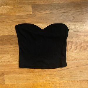 Black V-Neck Tube Top (NWT)